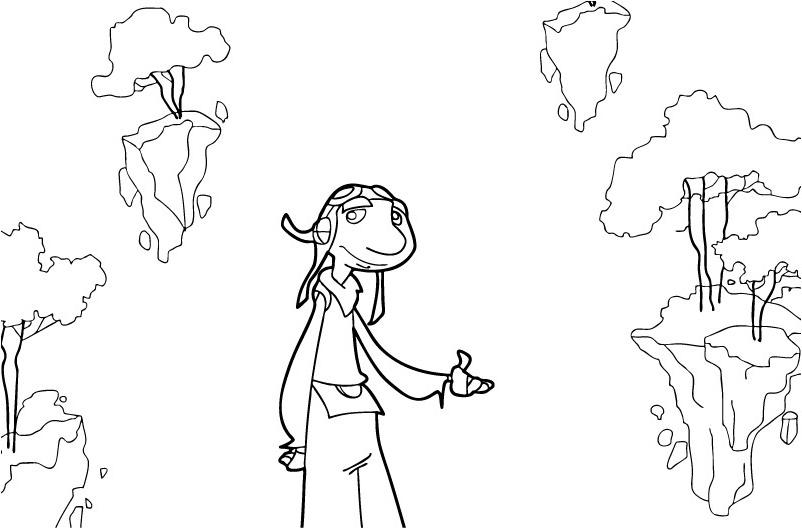 coloriage chasseur de dragons gwido et les iles